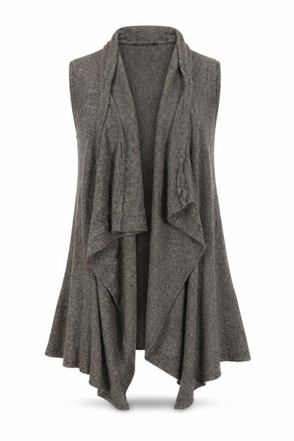 Front view of Atmosphere women’s brown wrap jumper, size L
