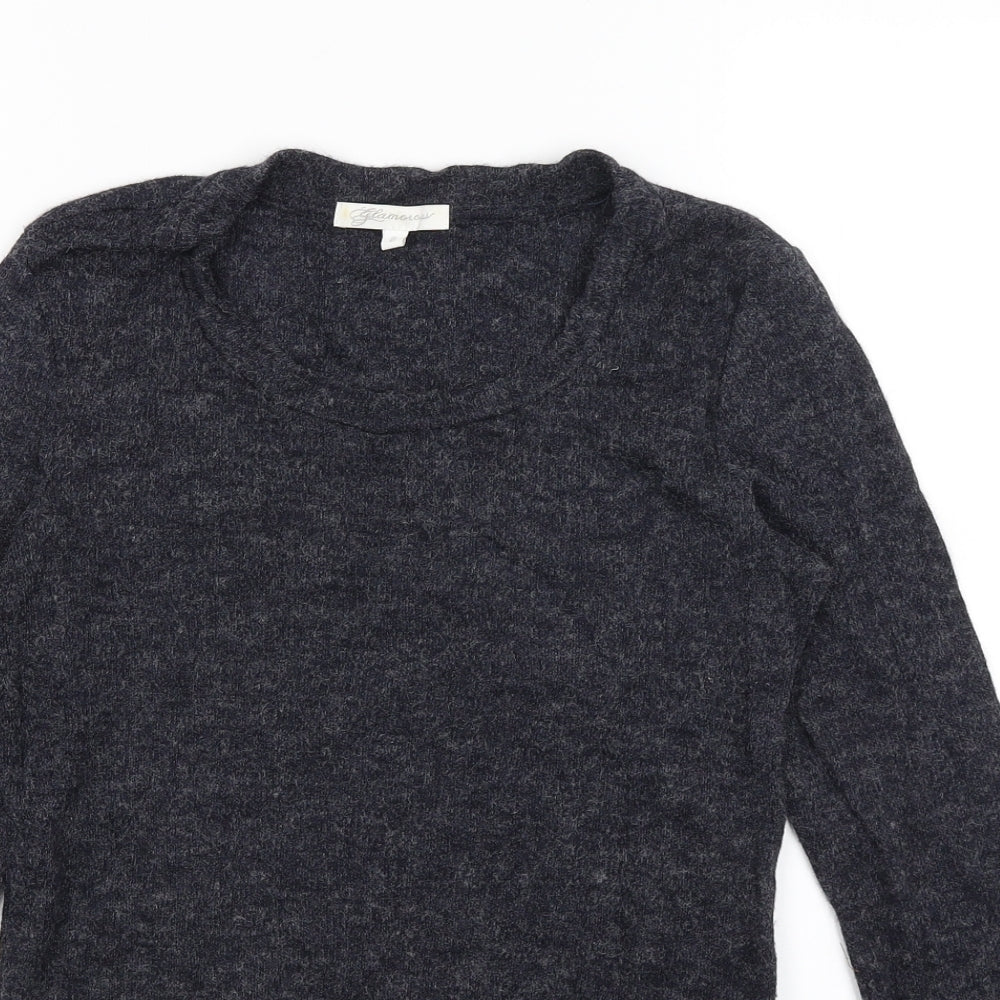 Glamourous Womens Grey   Pullover Jumper Size 8
