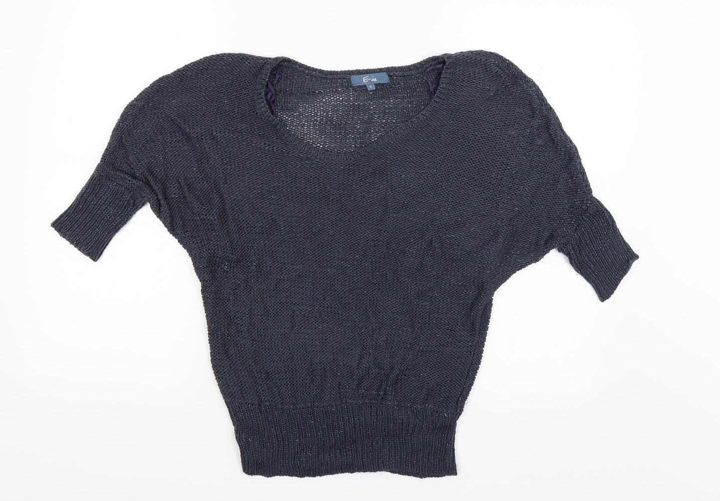 E-vie Womens Blue   Pullover Jumper Size S