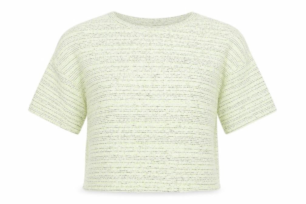 F&F Womens Green Striped  Pullover Jumper Size S