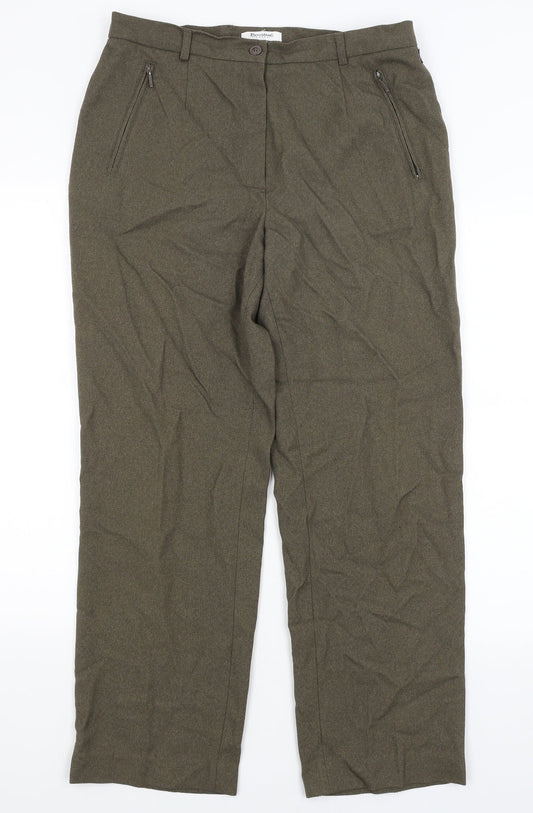 Brandtex Womens Green   Trousers  Size 16 L28 in