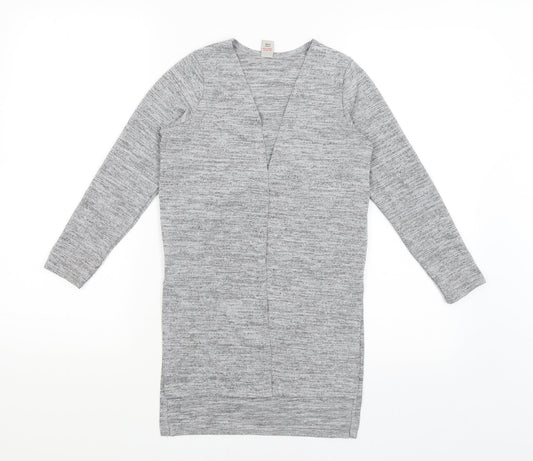 TU Girls Grey   Wrap Jumper Size 8 Years