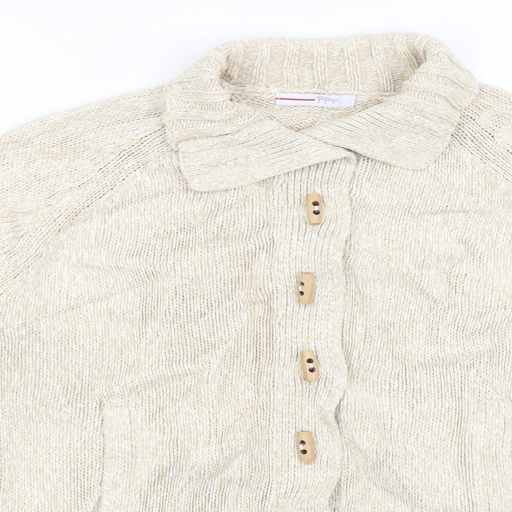 Papaya Womens Ivory   Cardigan Jumper Size 12