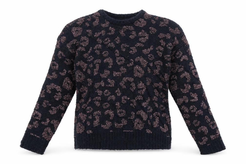 Primark Girls Blue Animal Print  Pullover Jumper Size 10-11 Years