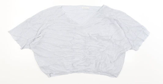 Preworn Womens Blue   Cropped T-Shirt Size L