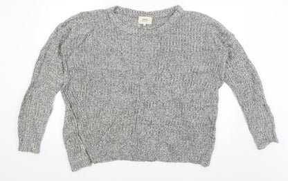 Additional front view of Papaya men’s grey jumper, size L