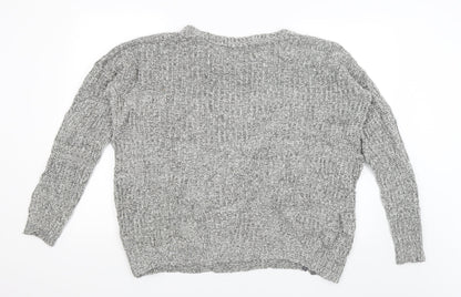 Back view of Papaya men’s grey jumper, size L