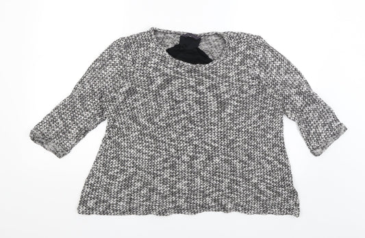 M&S Womens Grey   Pullover Jumper Size 16