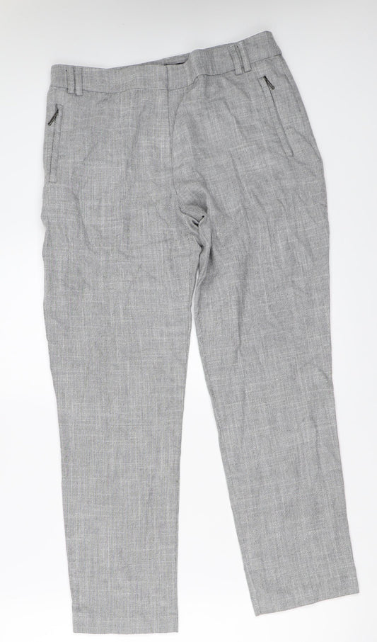 Marks and Spencer Womens Grey   Trousers  Size 10 L26 in