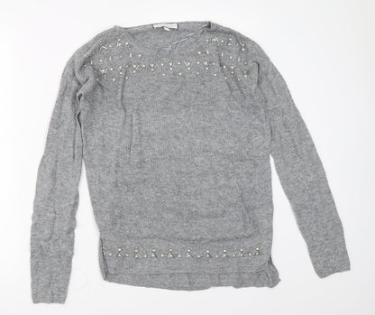 Next Womens Grey   Pullover Jumper Size 6