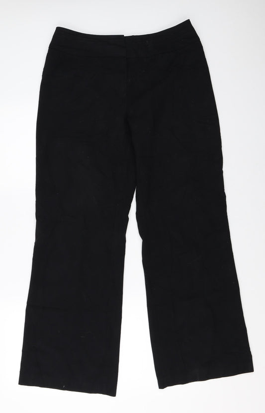 Marks and Spencer Womens Black   Trousers  Size 12 L30.5 in