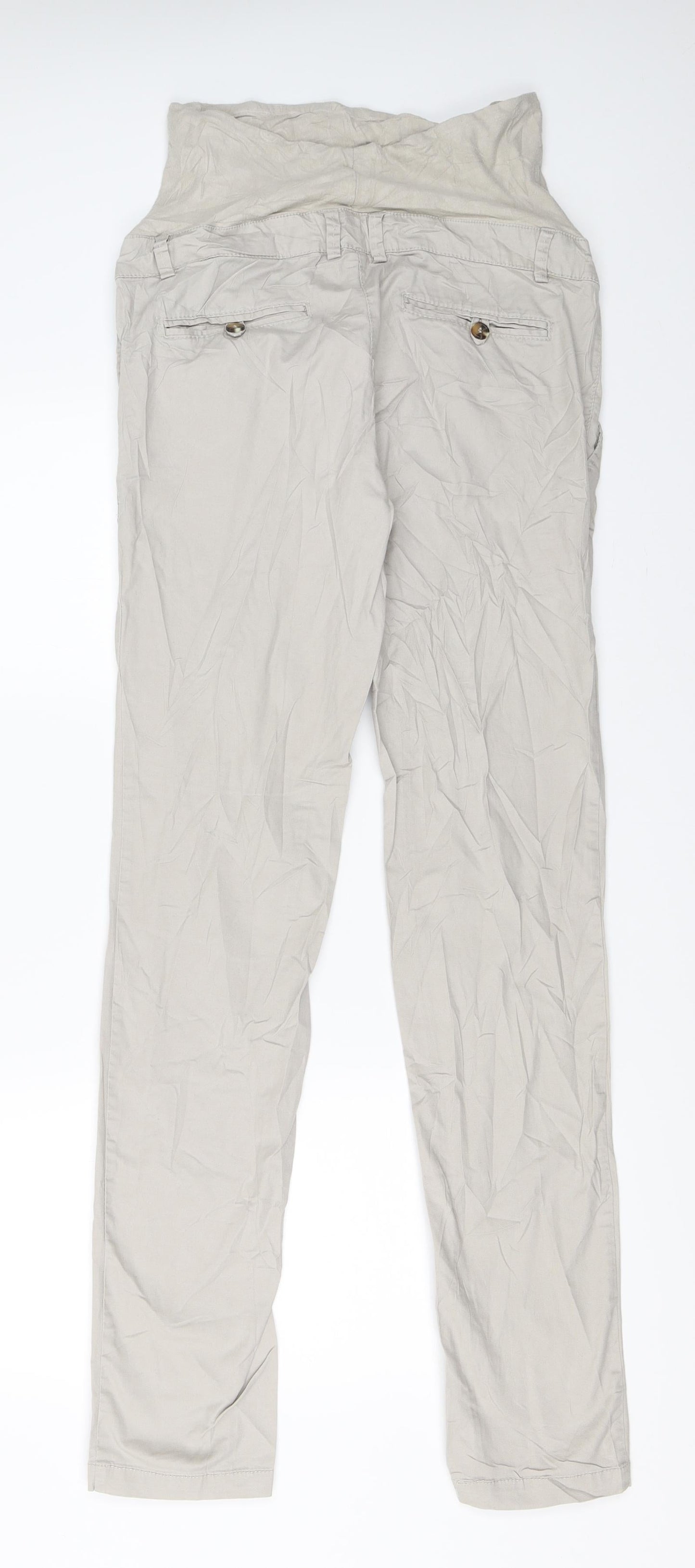 H&M Womens Beige   Chino Trousers Size 36 L32 in