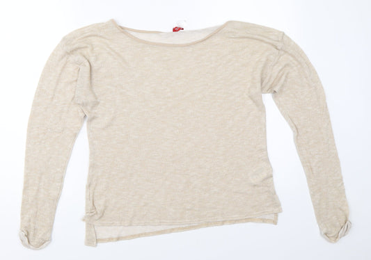 H&M Womens Beige   Pullover Jumper Size 34