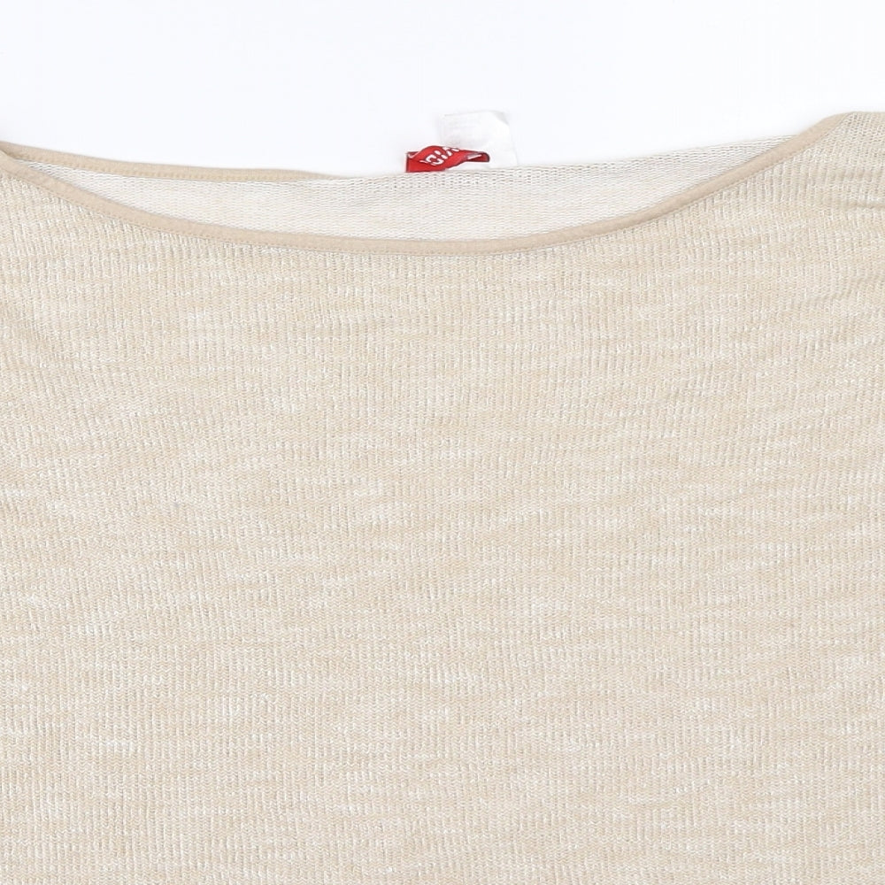 H&M Womens Beige   Pullover Jumper Size 34