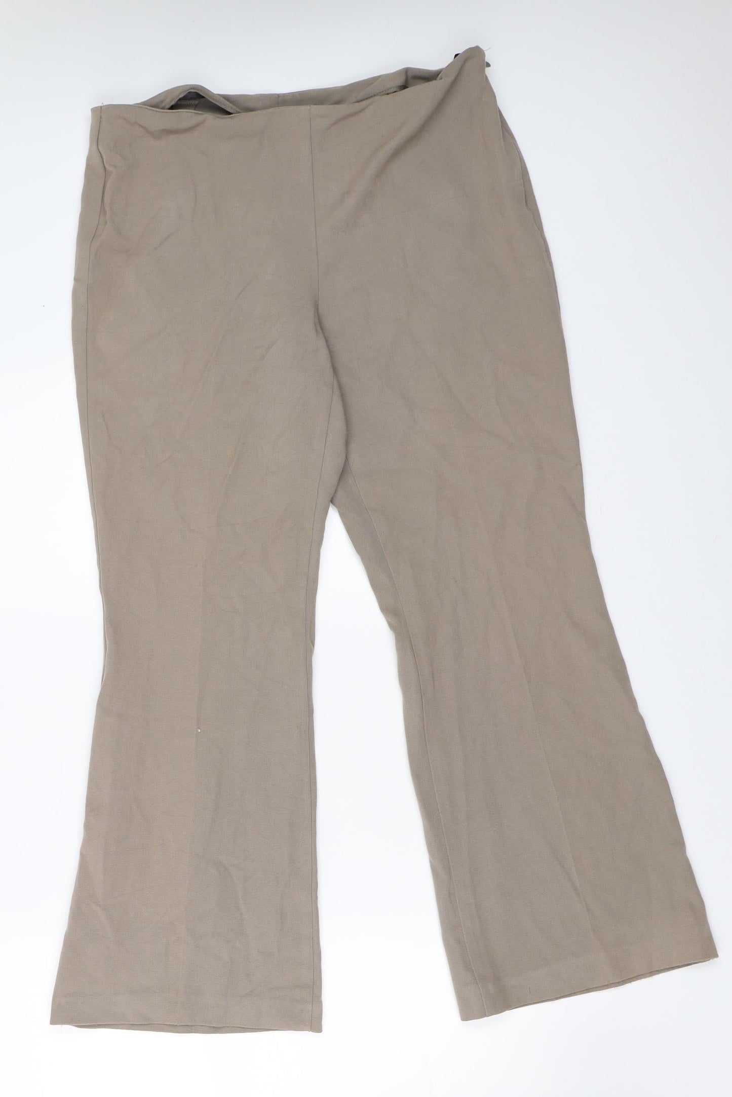 Marks and Spencer Womens Beige   Trousers  Size 14 L28 in