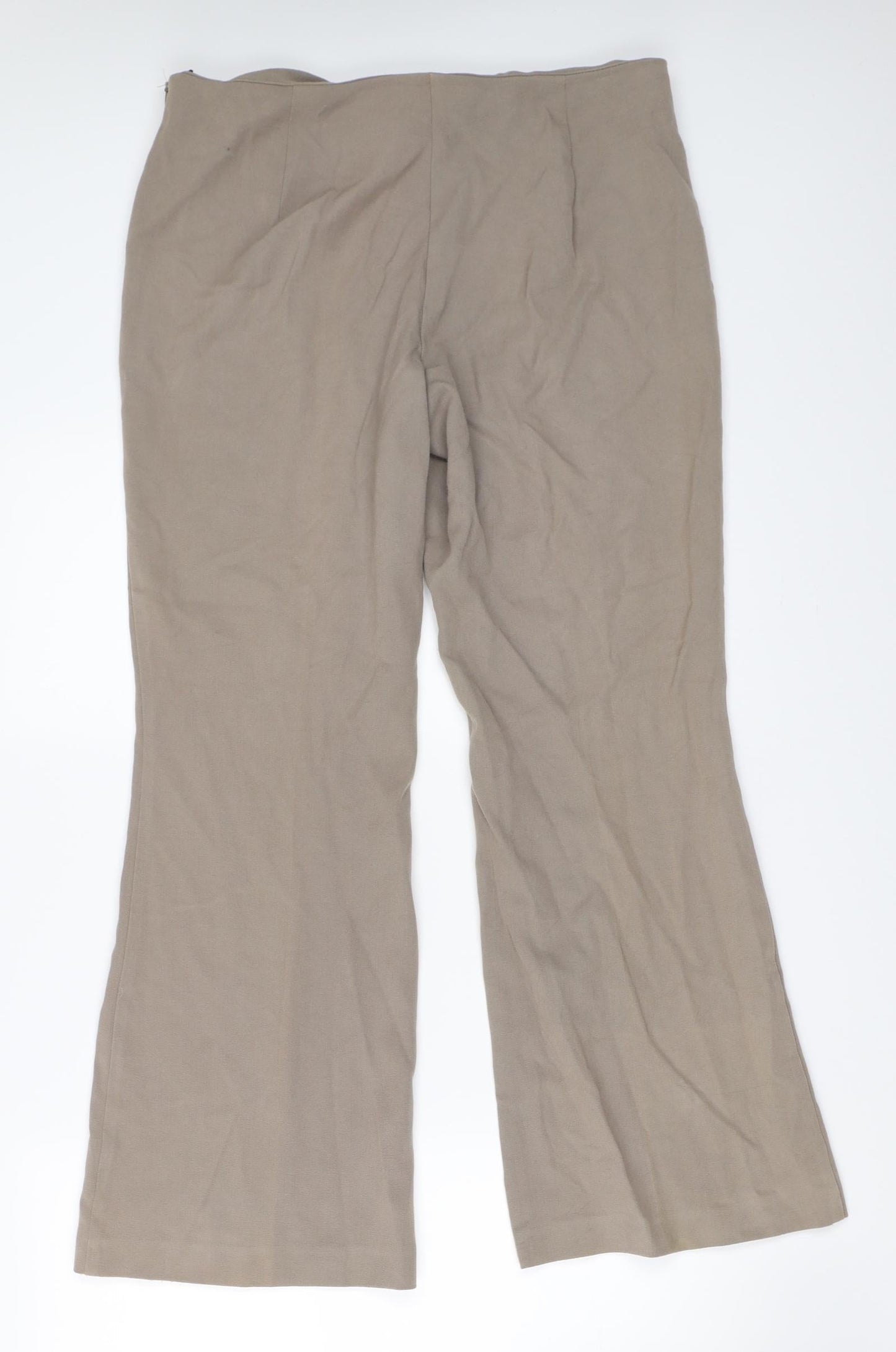 Marks and Spencer Womens Beige   Trousers  Size 14 L28 in
