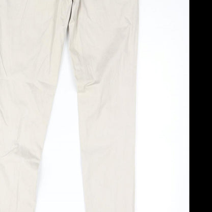 Brand and care label for Red Herring women’s beige trousers, size UK 8, 30-inch leg