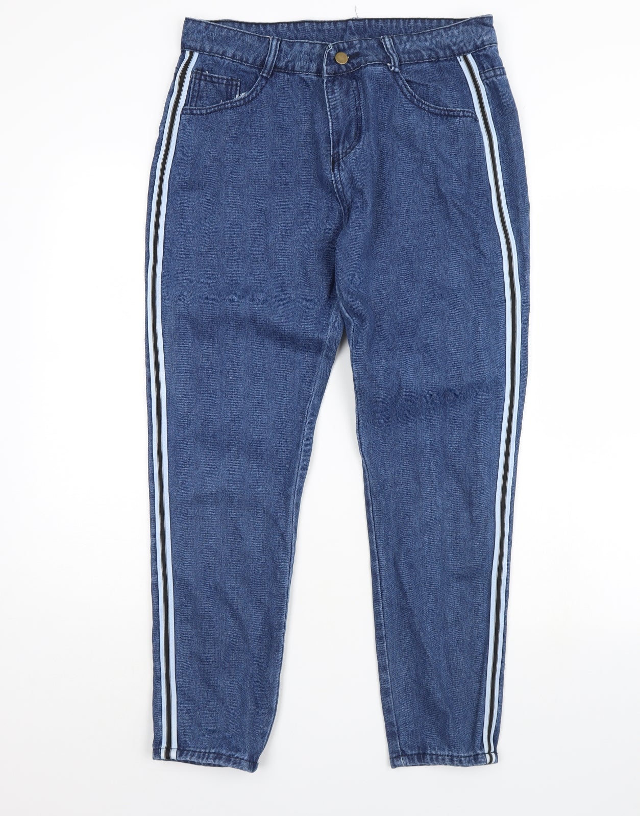 Preworn Womens Blue  Denim Straight Jeans Size XL L28 in
