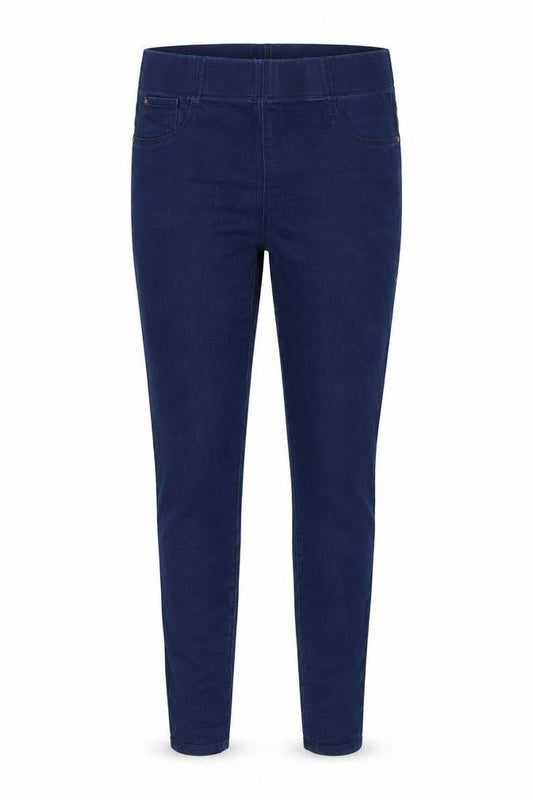 Front view of Denim women’s blue denim skinny jeans, size UK 12, 29-inch leg