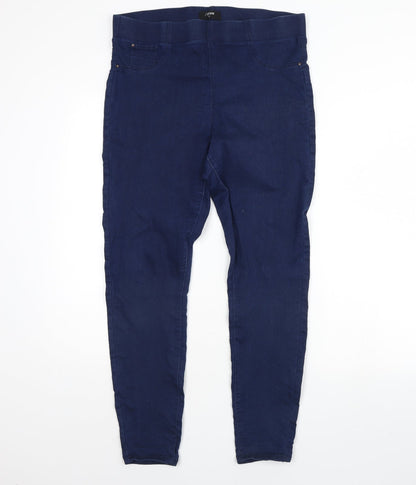 Additional front view of Denim women’s blue denim jegging jeans, size UK 12, 29-inch leg