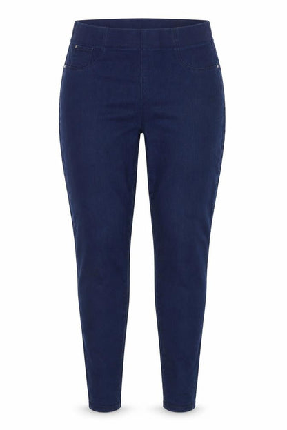 Front view of Denim women’s blue denim jegging jeans, size UK 12, 29-inch leg