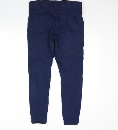 Back view of Denim women’s blue denim jegging jeans, size UK 12, 29-inch leg