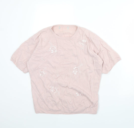 Preworn Womens Pink   Pullover Jumper Size 18
