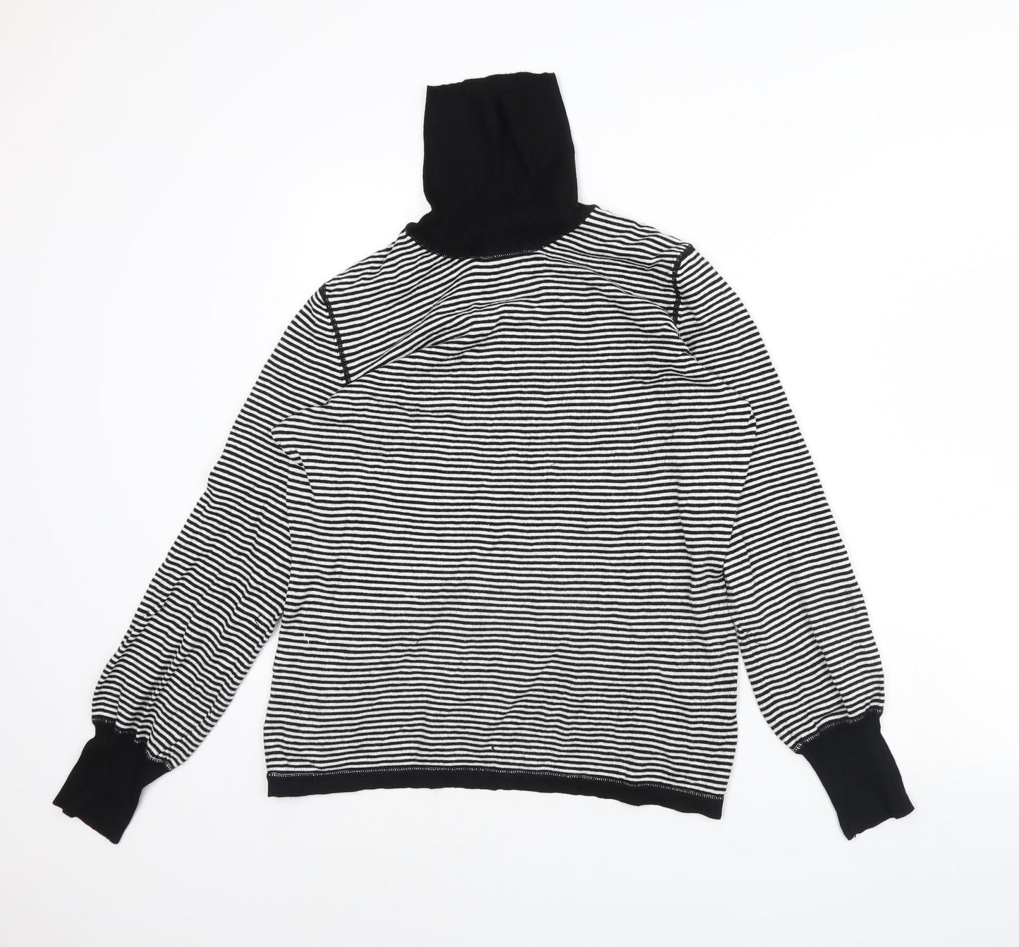 Limited collection Womens White Striped  Pullover Jumper Size 16