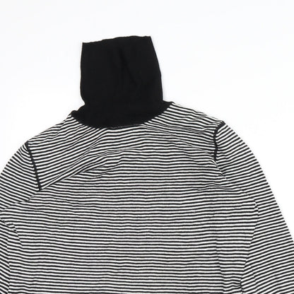 Limited Collection Womens White Striped  Pullover Jumper Size 16