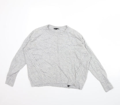 Topshop Womens Grey   Pullover Jumper Size 8