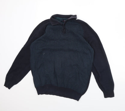Additional front view of Easy men’s green jumper, size M