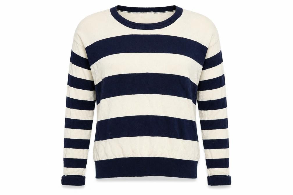 New Look Womens Beige Striped  Pullover Jumper Size 10
