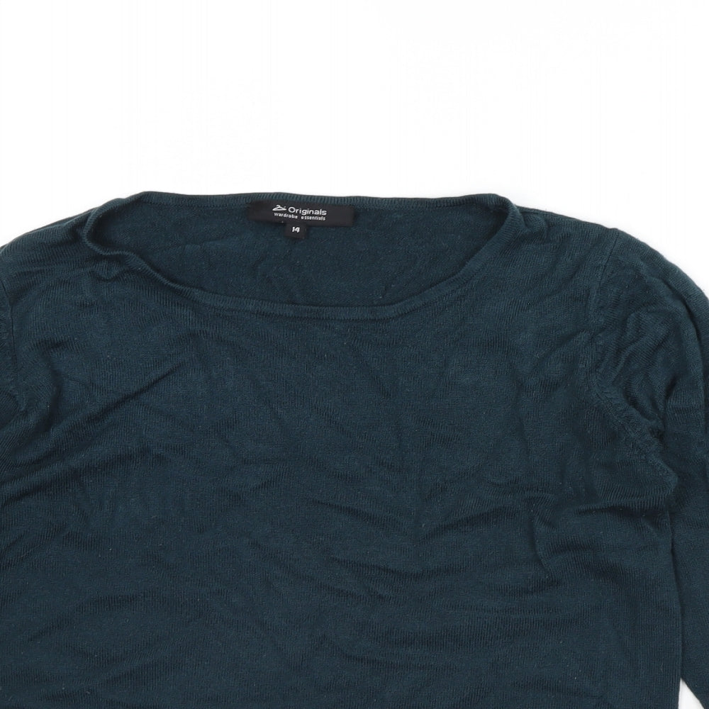 Originals Womens Green   Pullover Jumper Size 14