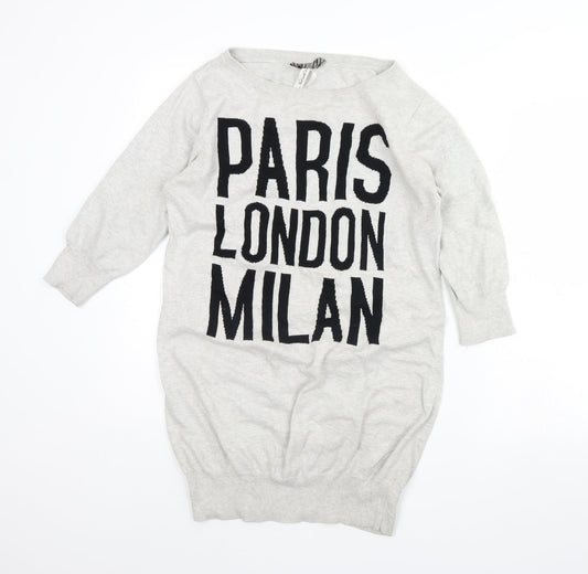 NEXT Womens Grey   Pullover Jumper Size S
