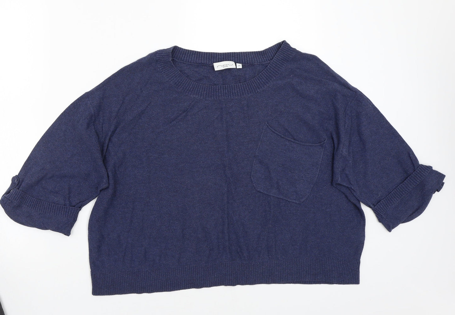 Newlook Womens Blue   Basic T-Shirt Size 14
