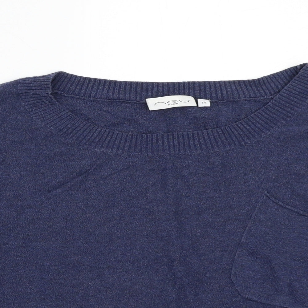 Newlook Womens Blue   Basic T-Shirt Size 14