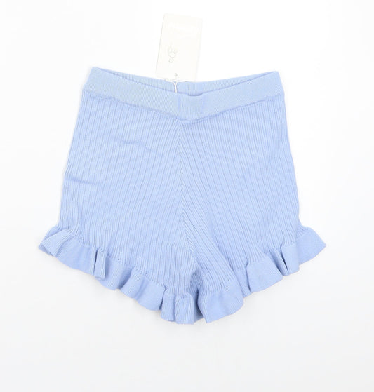 Flamodes Womens Blue   Bermuda Shorts Size M