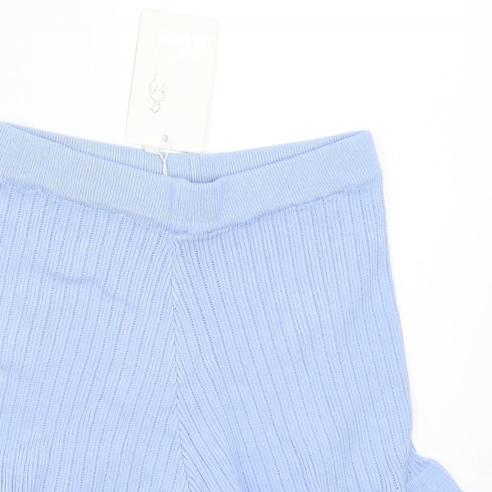 Flamodes Womens Blue   Bermuda Shorts Size M