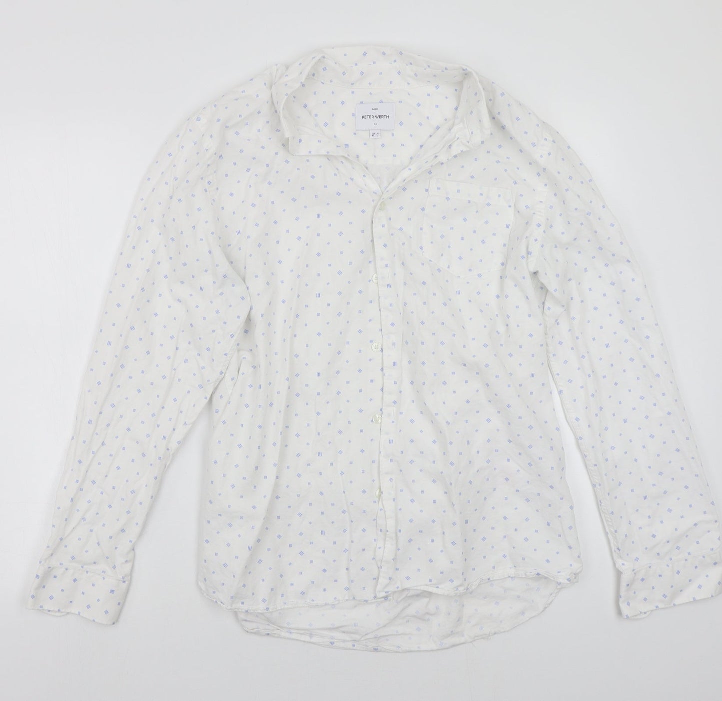 Peter Werth Mens     Button-Up Size XL