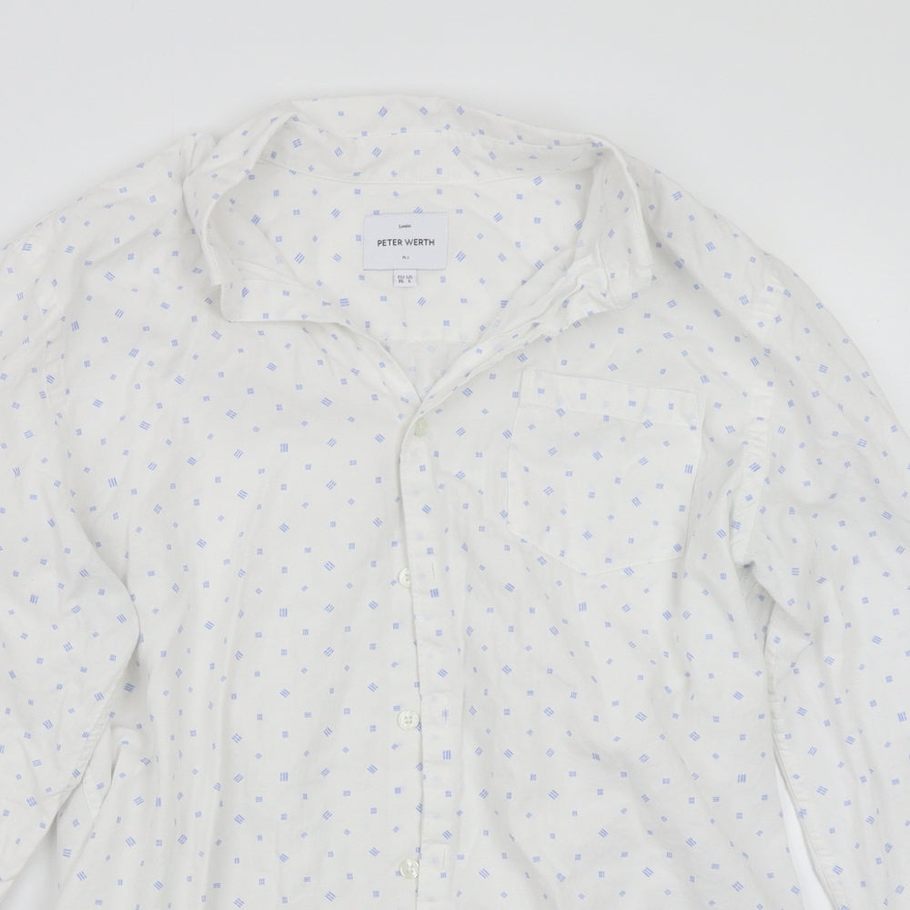 Peter Werth Mens     Button-Up Size XL