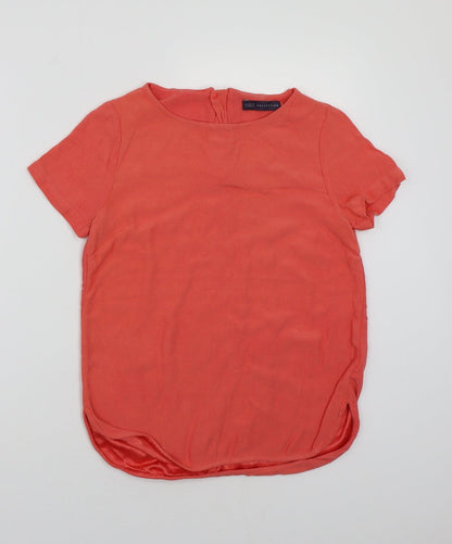 Marks & Spencer Womens Red   Basic T-Shirt Size 8