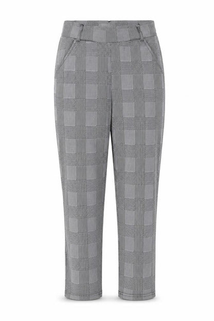 Preworn Womens Grey Check  Capri Trousers Size S L26 in