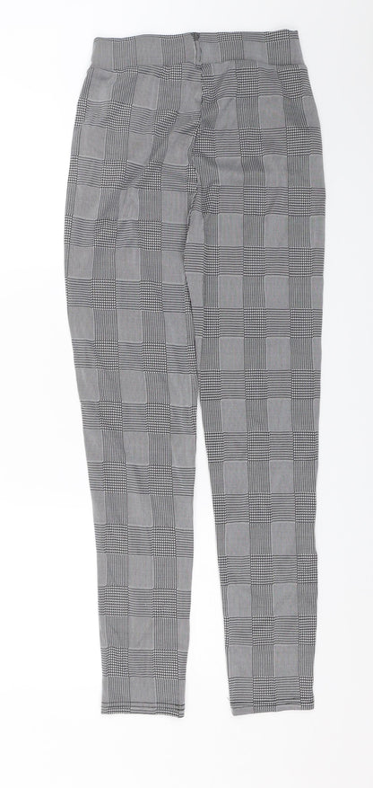 Preworn Womens Grey Check  Capri Trousers Size S L26 in