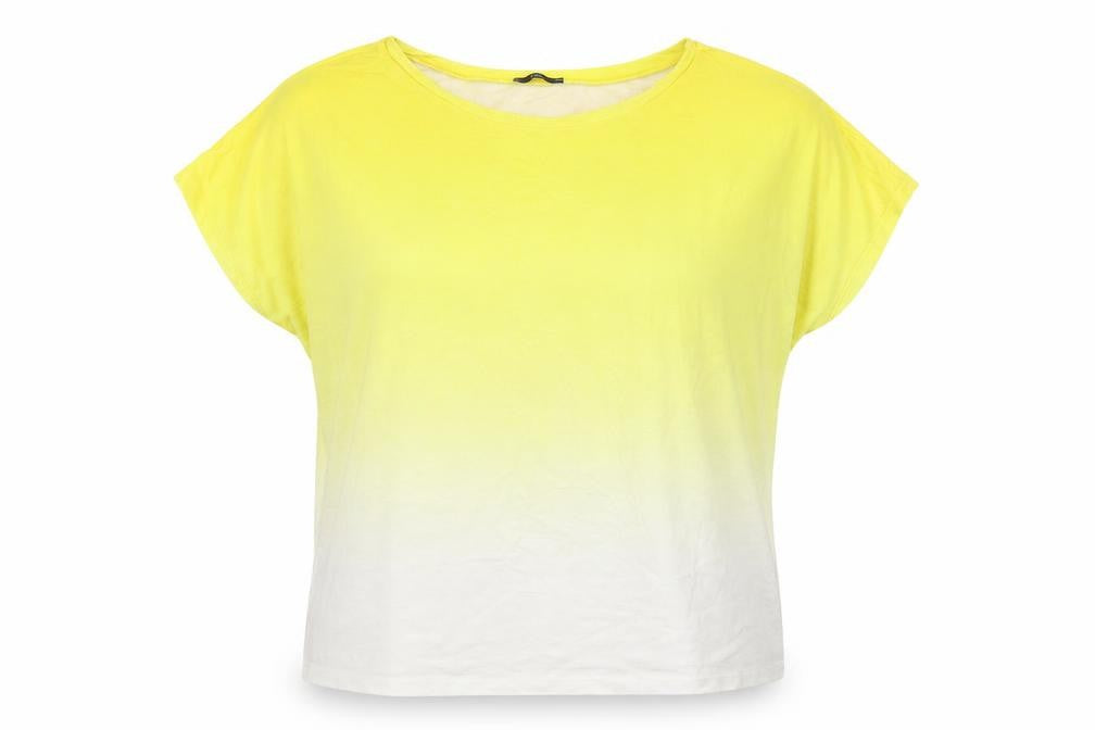 M&Co Womens Yellow   Basic Blouse Size M