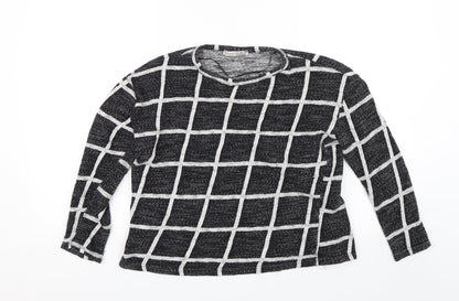 Additional front view of Atmosphere women’s black basic blouse, size UK 12
