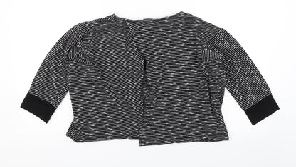 Back view of Missguided women’s black striped basic blouse, size M
