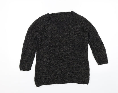 Bonmarché Womens Black Pullover Jumper Size L