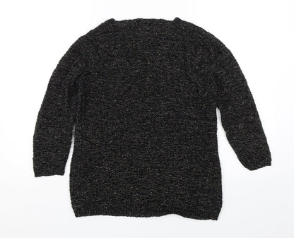 Bonmarché Womens Black Pullover Jumper Size L