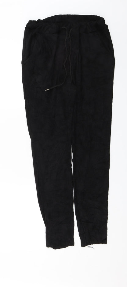 Preworn Womens Black   Trousers  Size 28 in L26 in