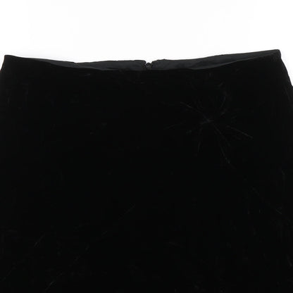 Turnover Womens Black   Swing Skirt Size 10